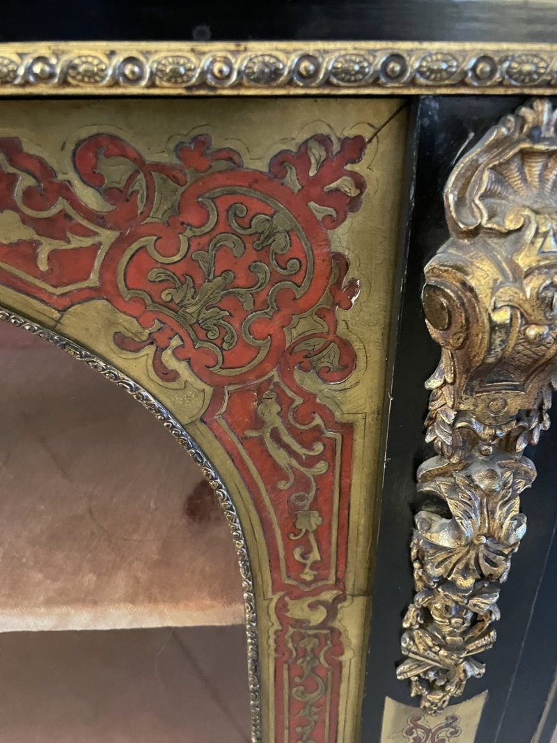 Antique French Boulle Display Cabinet